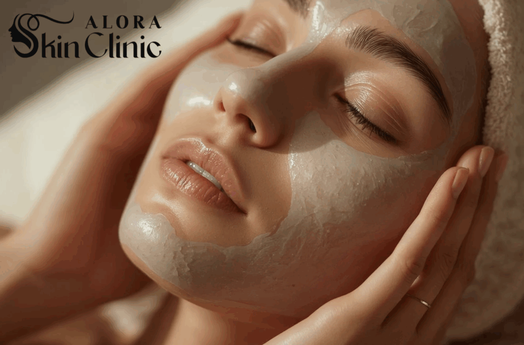 Non-surgical skin tightening consultation at Alora Skin Clinic