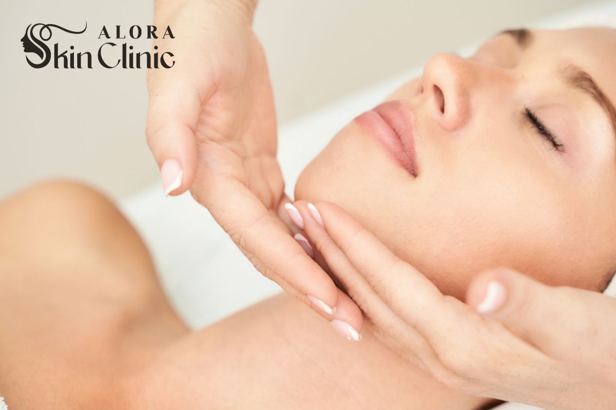 Gentle soothing facial calming sensitive skin at Alora Skin Clinic in Scarborough